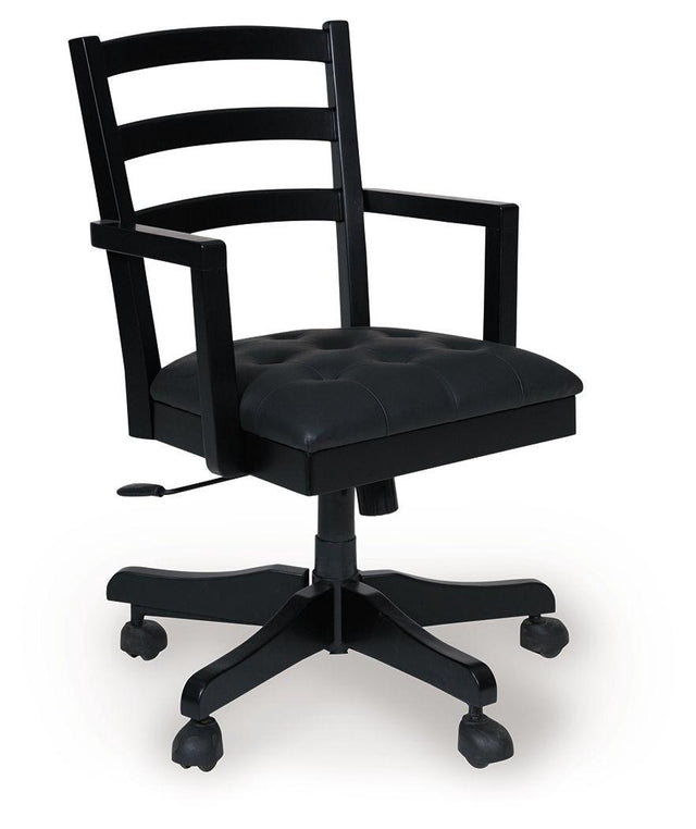 Ashley Wildenauer Home Office Swivel Desk Chair - Black