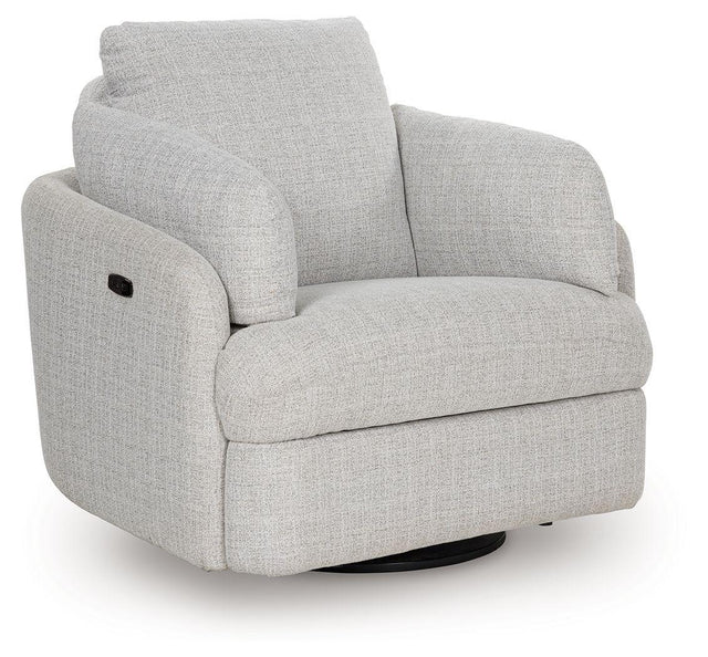 Ashley Alainmont Next-Gen Nuvella Swivel Power Recliner - Stone