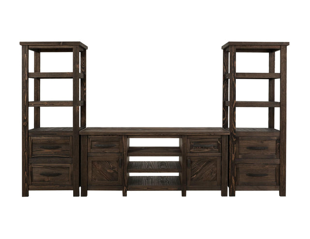 International Furniture Direct Dutton - Wall Unit - Rookwood Brown