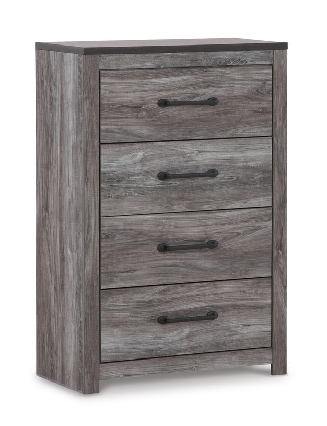 Ashley Bronyan Four Drawer Chest - Dark Gray