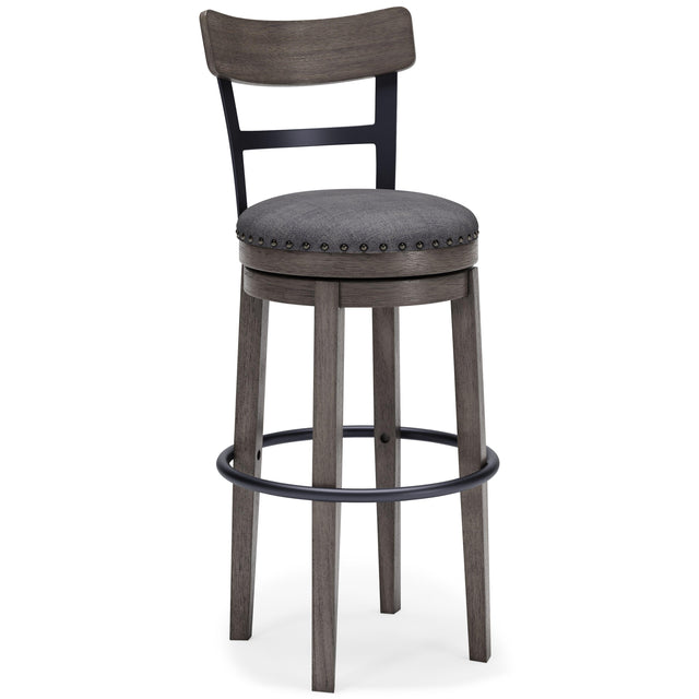 Ashley Caitbrook Tall UPH Swivel Barstool(1/CN) - Gray