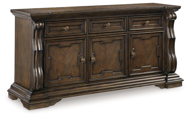 Ashley Maylee Dining Room Buffet - Dark Brown