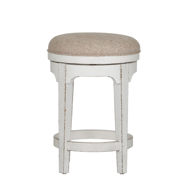 Liberty Furniture Magnolia Manor - Console Swivel Stool - White