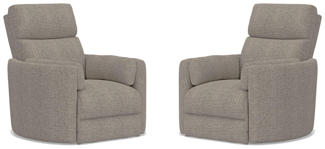 Parker House Radius - Manual Swivel Recliner (Set of 2) - Burlap