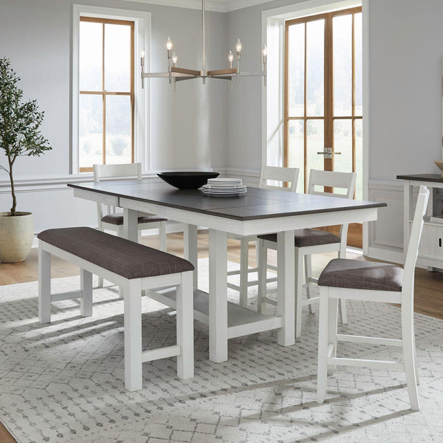 Liberty Furniture Brook Bay - Optional 6 Piece Gathering Trestle Table - White