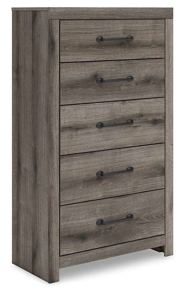 Ashley Graystorm Five Drawer Chest - Brown Gray