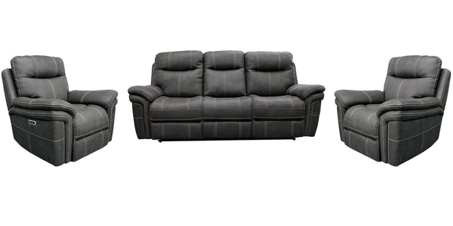 Parker House Mason - Power Reclining Sofa And 2 Recliners - Charcoal