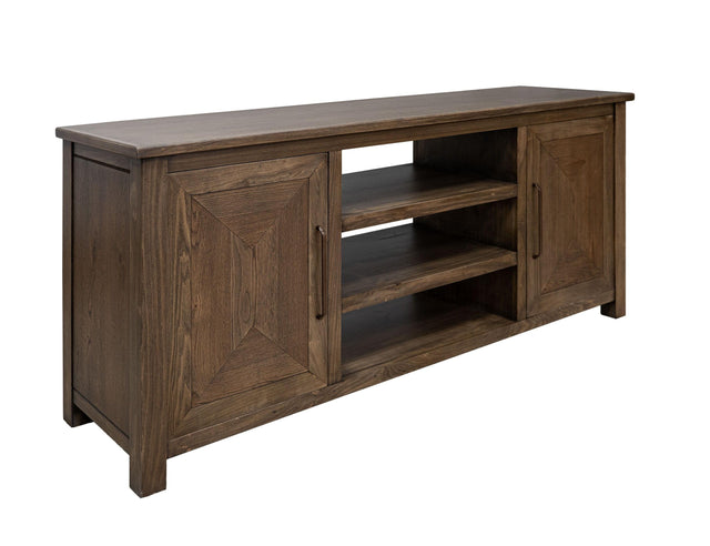 International Furniture Direct Novus lodge - 2 Doors TV Stand - Walnut Brown