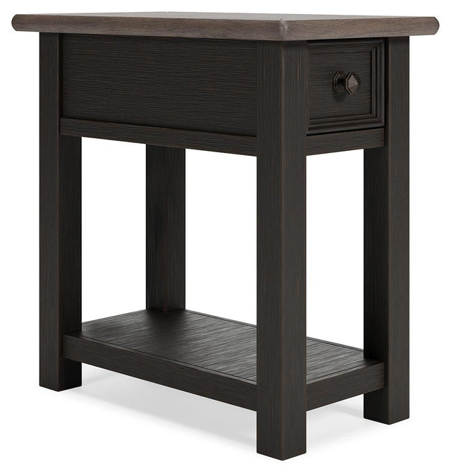 Ashley Tyler Creek Chair Side End Table - Grayish Brown/Black