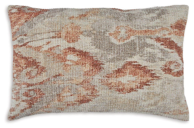 Ashley Aprover Pillow (4/CS) - Rust/Gray/White
