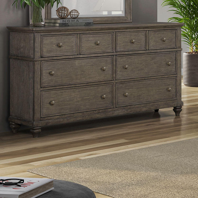 Liberty Furniture Twin Lakes - 6 Drawer Dresser - Gray