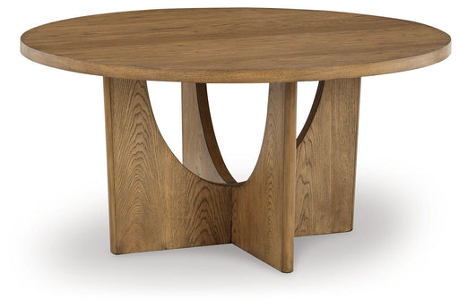 Ashley Dakmore Round Dining Room Table - Brown