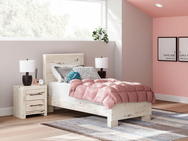 Ashley Lawroy - Light Natural - Twin Panel Bed