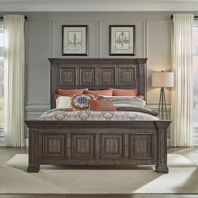 Liberty Furniture Big Valley - King Panel Bed - Light Brown