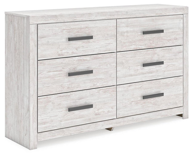 Ashley Cayboni Six Drawer Dresser - Whitewash