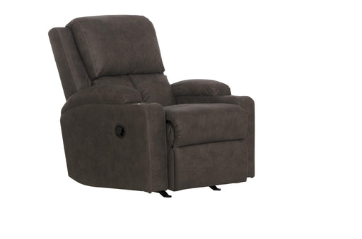 Catnapper Kyle - Rocker Recliner With Dual Cupholders - Smoke