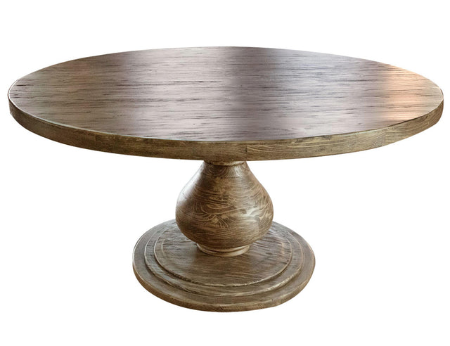 International Furniture Direct Bonanza - Round Dining Pine Table - Light Brown