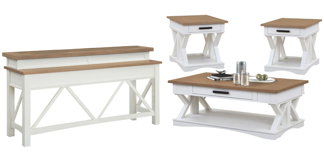Parker House Americana Modern - Cocktail Table With 2 End Tables And Console Table - Cotton