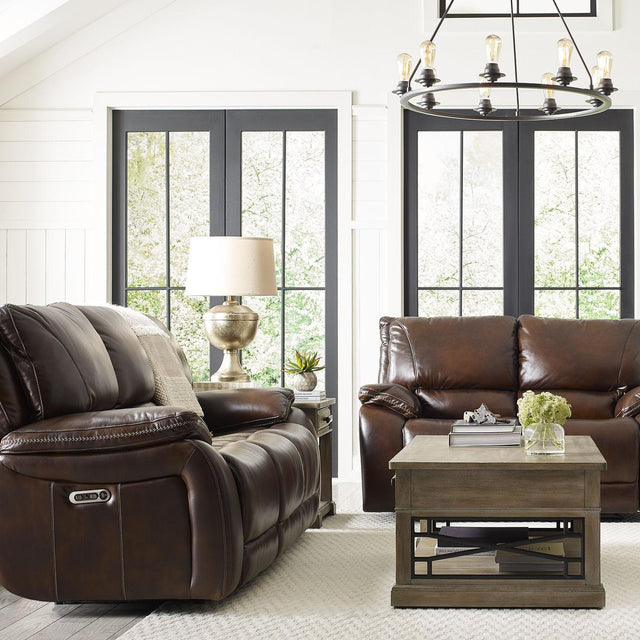 Parker House Vail - Power Reclining Sofa And Loveseat - Burnt Sienna