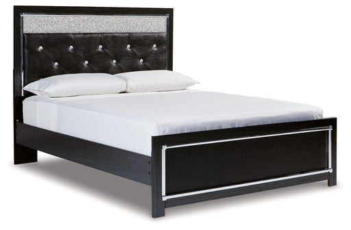 Ashley Kaydell - Black - Queen Upholstered Panel Platform Bed