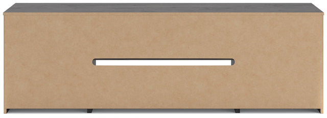 Ashley Cayboni - Black - 71" TV Stand With Electric Fireplace