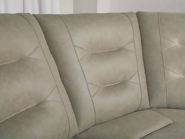 Parker House Caldwell - 7 Piece Modular Power Reclining Sectional With Power Adjustable Headrests - Tahoe Fog