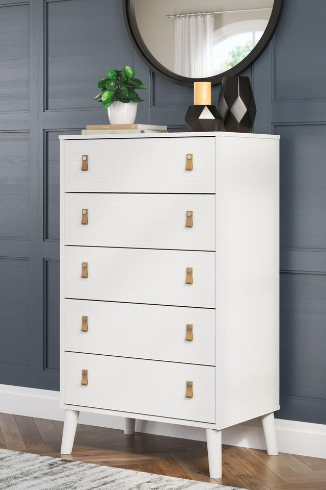 Ashley Aprilyn Five Drawer Chest - White
