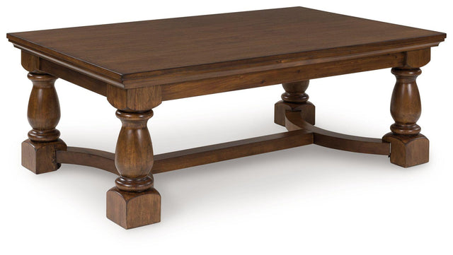Ashley Sturlayne Rectangular Cocktail Table - Brown