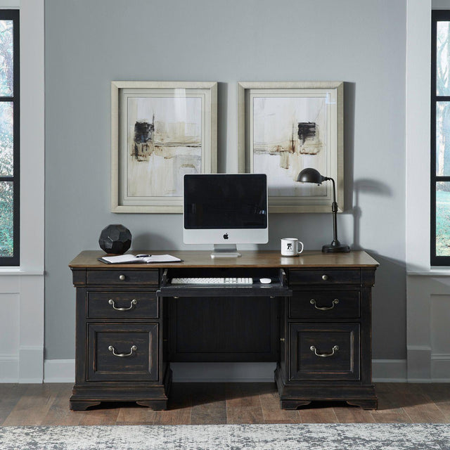 Liberty Furniture Meritage - Jr Executive Desk - Black
