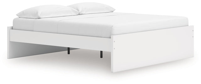 Ashley Onita - White - King Platform Bed