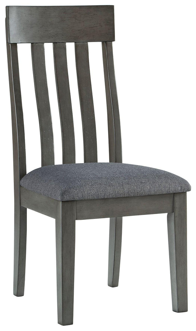 Ashley Hallanden Dining UPH Side Chair (2/CN) - Two-tone Gray