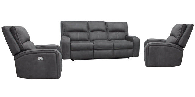 Parker House Polaris - Power Reclining Sofa And 2 Recliners - Slate