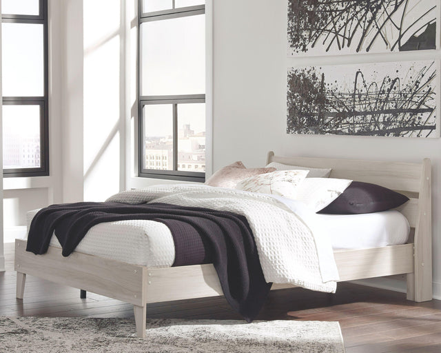 Ashley Socalle - Natural - Queen Panel Platform Bed