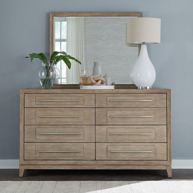Liberty Furniture Brentwood - Dresser & Mirror - Sandstone