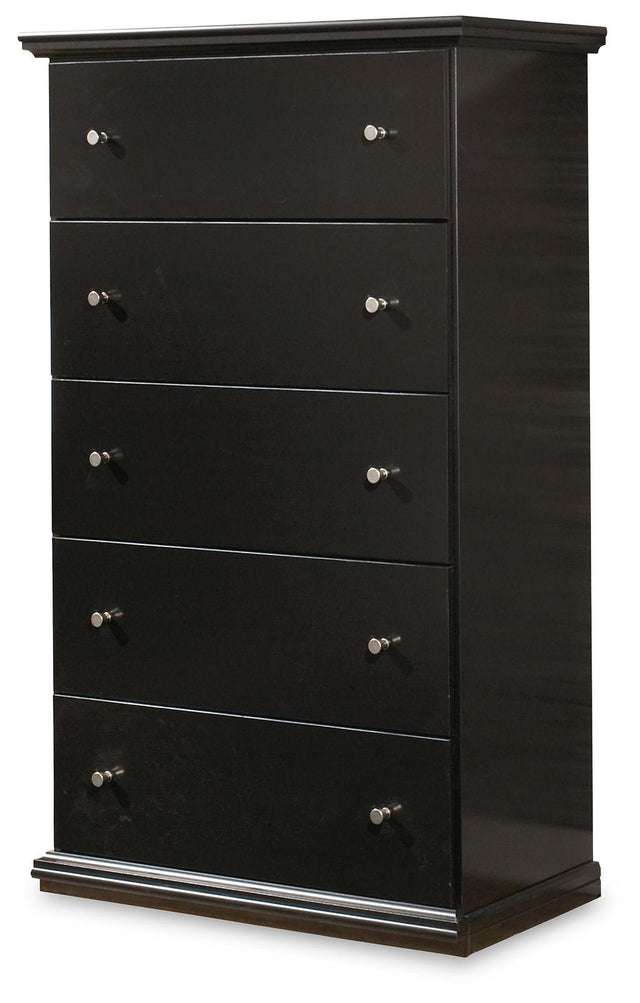 Ashley Maribel Five Drawer Chest - Black
