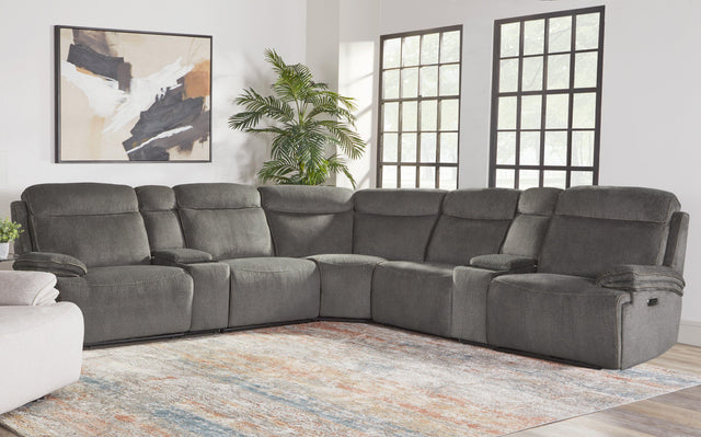 Parker House Alpine - 7 Piece Package Sectional - Midnight