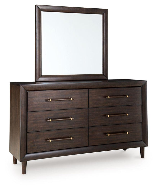 Ashley Dantenton - Dresser And Mirror - Merlot