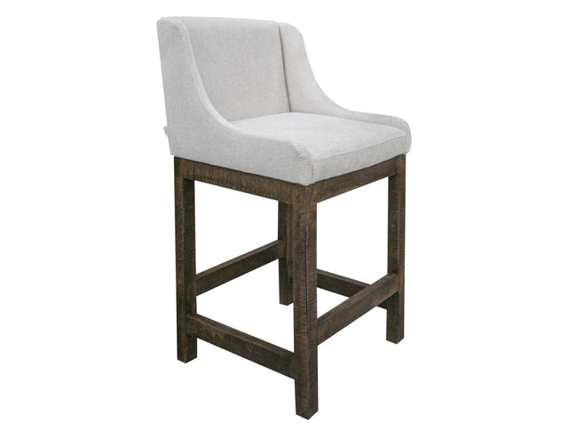 International Furniture Direct Seating - 30" Upholstered Barstool - Agreeable gray