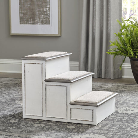 Liberty Furniture Magnolia Manor - Pet Steps - White