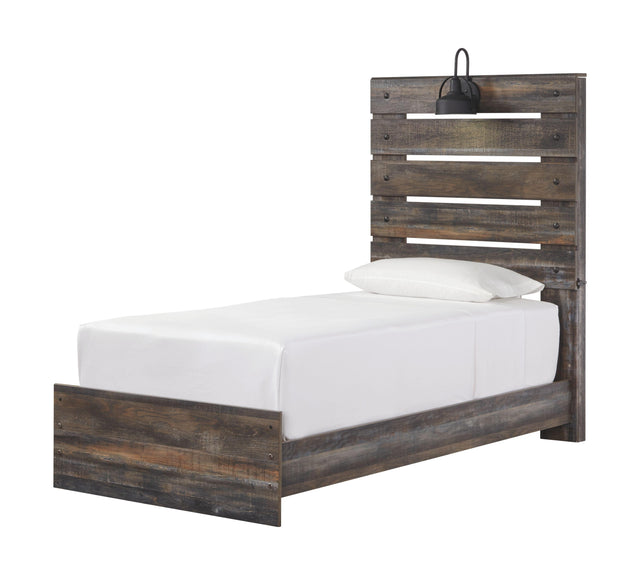 Ashley Drystan - Brown / Beige - Twin Panel Bed