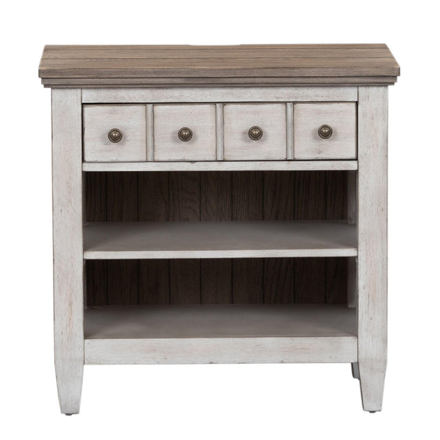 Liberty Furniture Heartland - 1 Drawer Nightstand With Charging Station - White