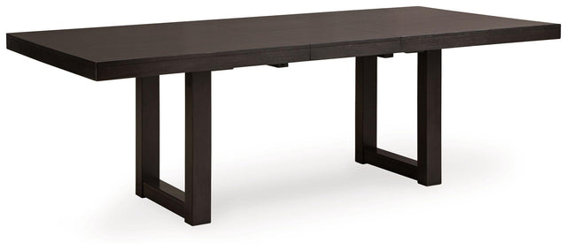 Ashley Neymorton RECT DRM Butterfly EXT Table - Dark Grayish Brown