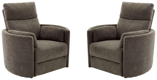 Parker House Radius - Power Swivel Glider Recliner (Set of 2) - Krypton
