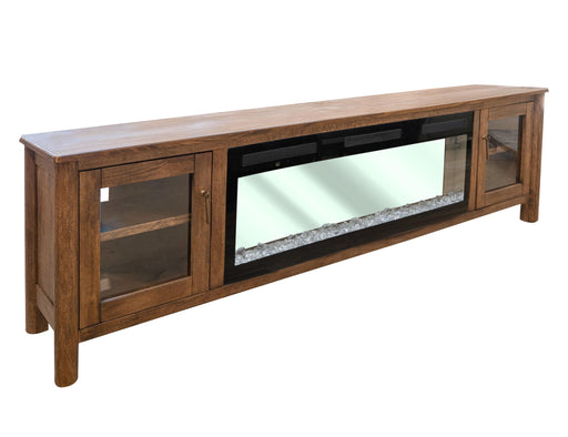 International Furniture Direct Olimpia - Electric Fireplace - Towny Brown