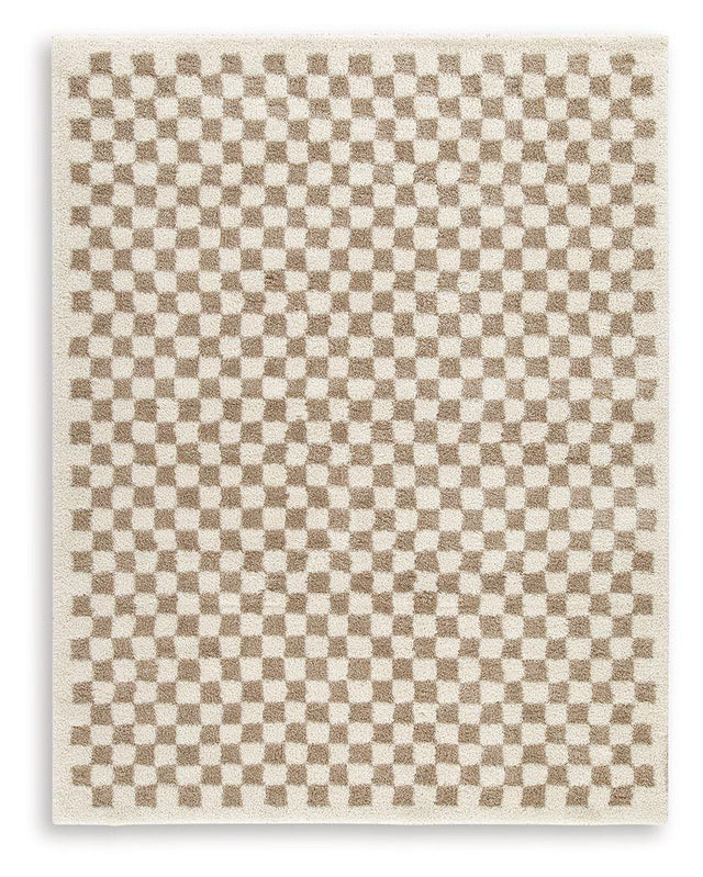 Ashley Karamen Large Rug - Taupe/Ivory