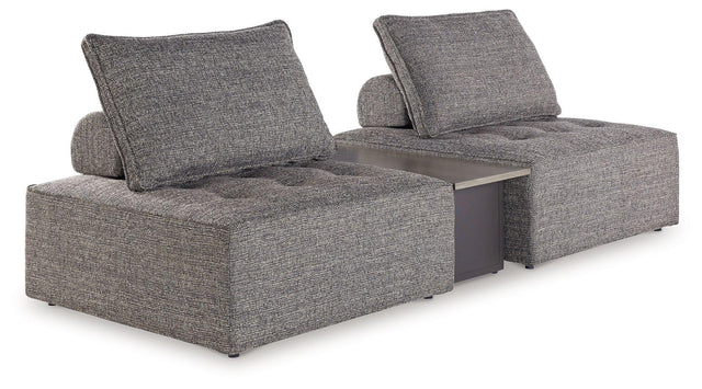 Ashley Bree Zee - Brown - 3-Piece Outdoor Sectional