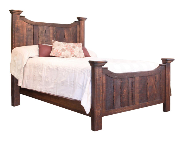 International Furniture Direct Madeira - Queen Bed - Dark Brown