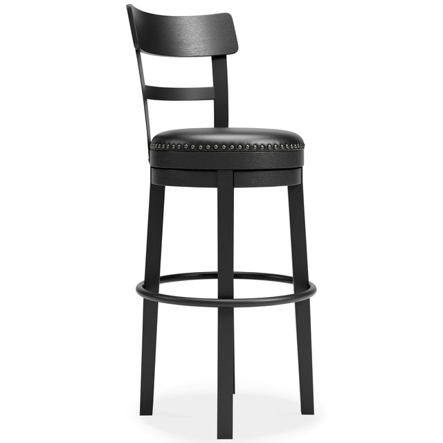 Ashley Valebeck Tall UPH Swivel Barstool(1/CN) - Black