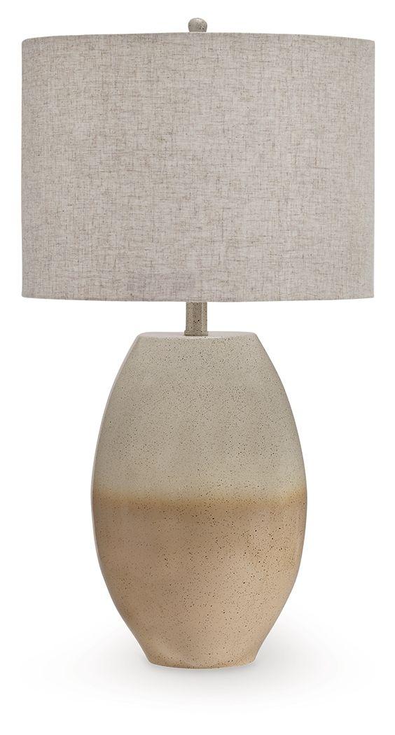 Ashley Linas Metal Table Lamp (1/CN) - Cream/Beige