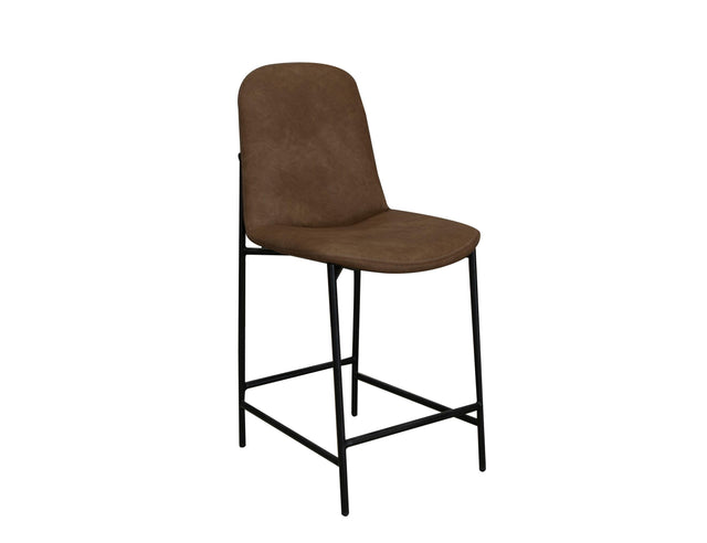 International Furniture Direct America - 24" Upholstered Barstool - Chocolate Brown